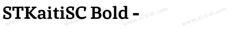 STKaitiSC Bold◆字体转换